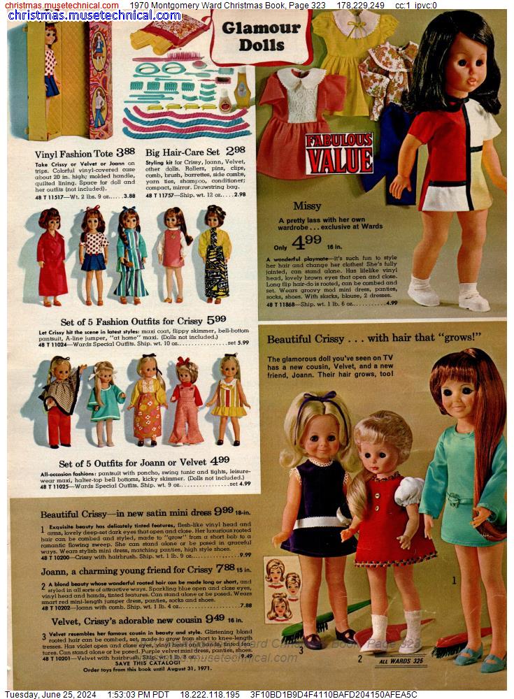 1970 Montgomery Ward Christmas Book, Page 323