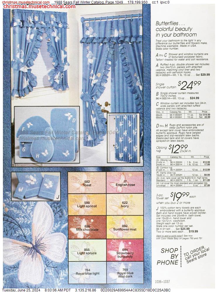 1988 Sears Fall Winter Catalog, Page 1049