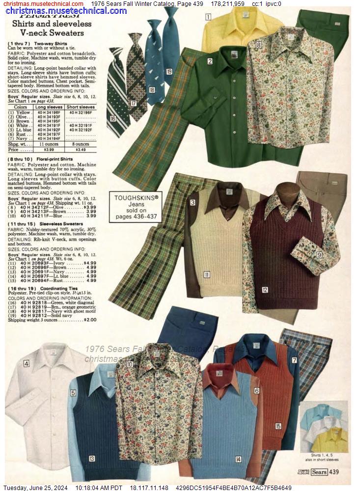 1976 Sears Fall Winter Catalog, Page 439