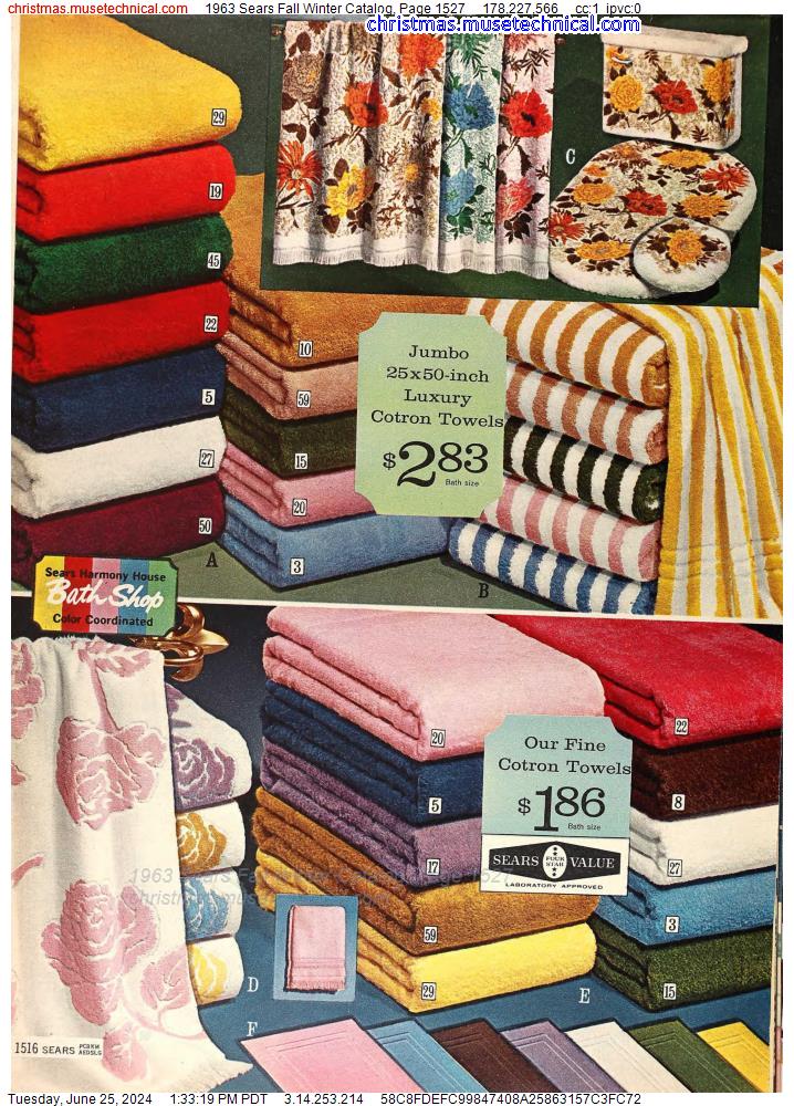 1963 Sears Fall Winter Catalog, Page 1527