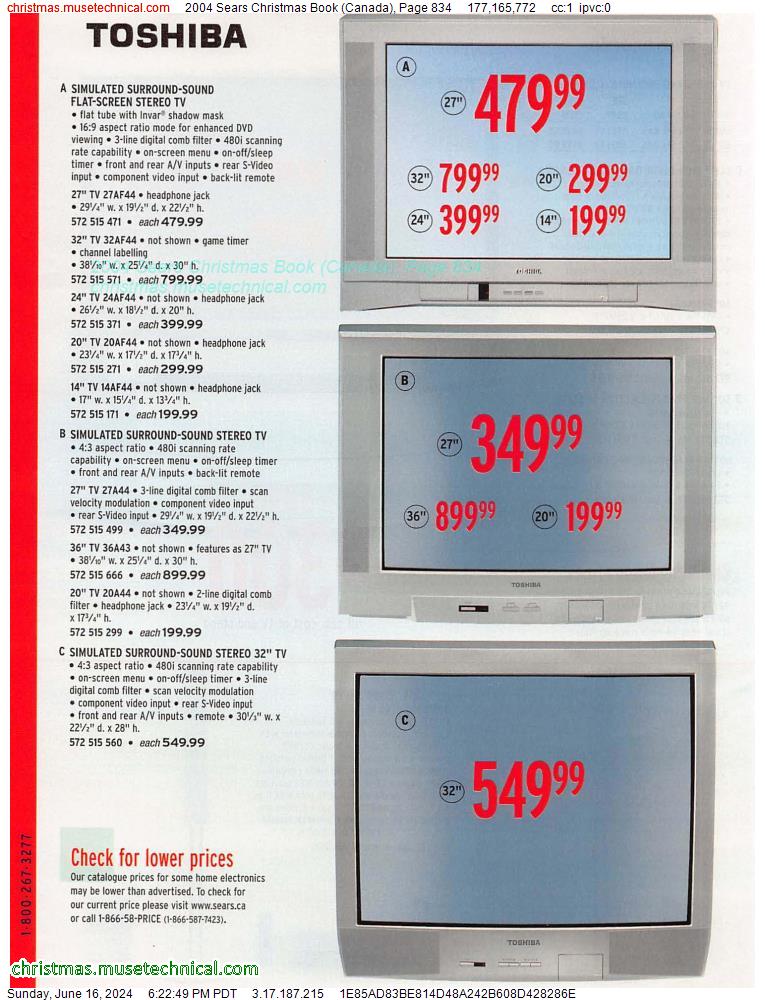 2004 Sears Christmas Book (Canada), Page 834