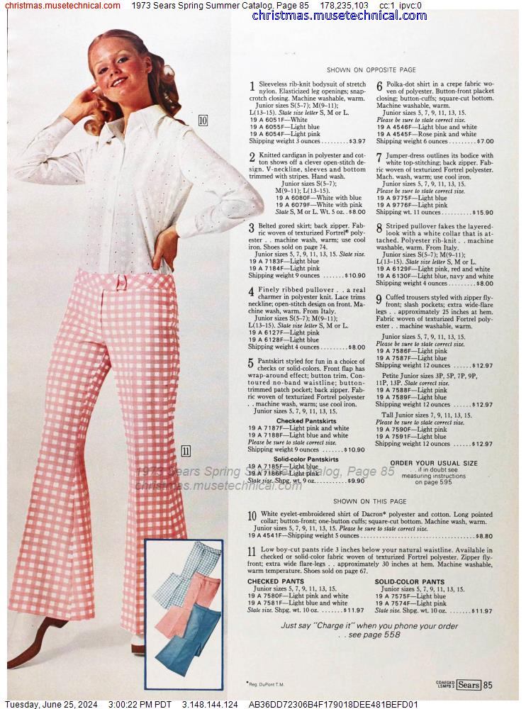 1973 Sears Spring Summer Catalog, Page 85