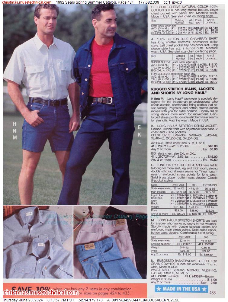 1992 Sears Spring Summer Catalog, Page 434
