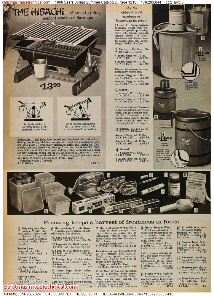 1968 Sears Spring Summer Catalog 2, Page 1210