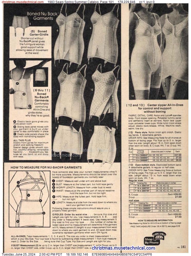 1983 Sears Spring Summer Catalog, Page 181