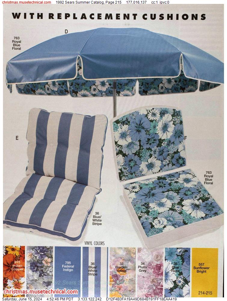 1992 Sears Summer Catalog, Page 215