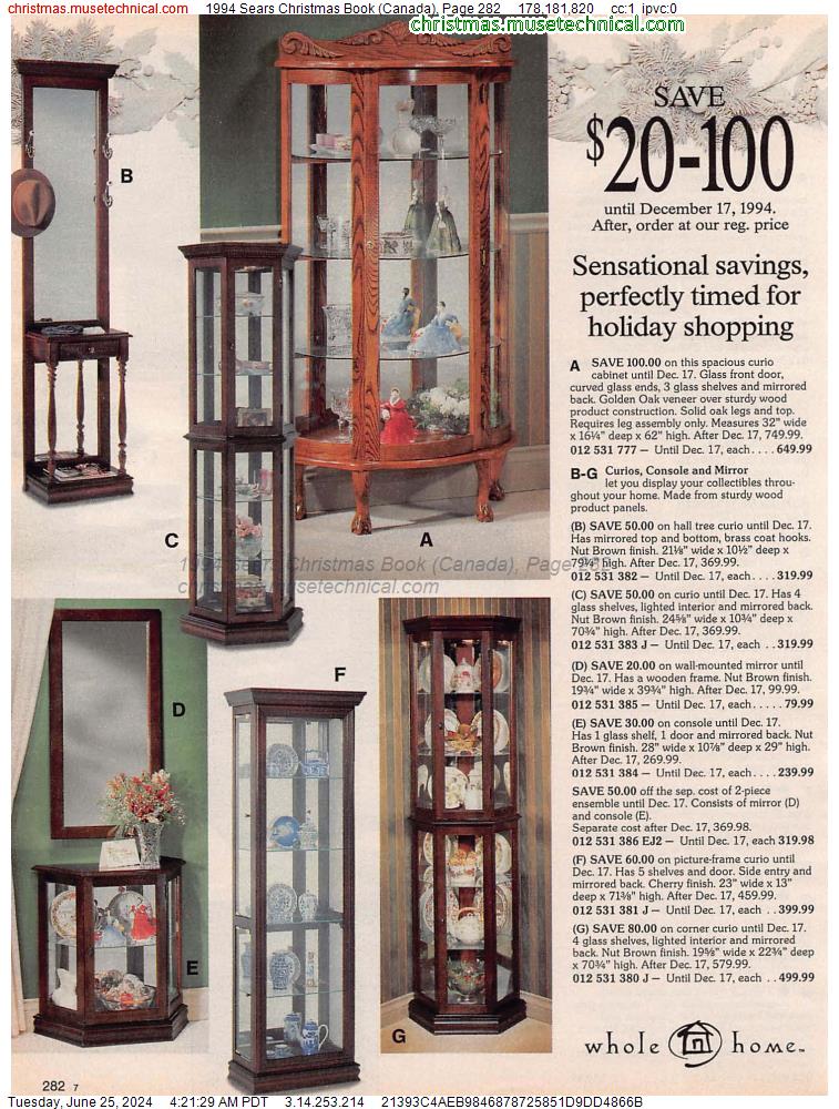 1994 Sears Christmas Book (Canada), Page 282