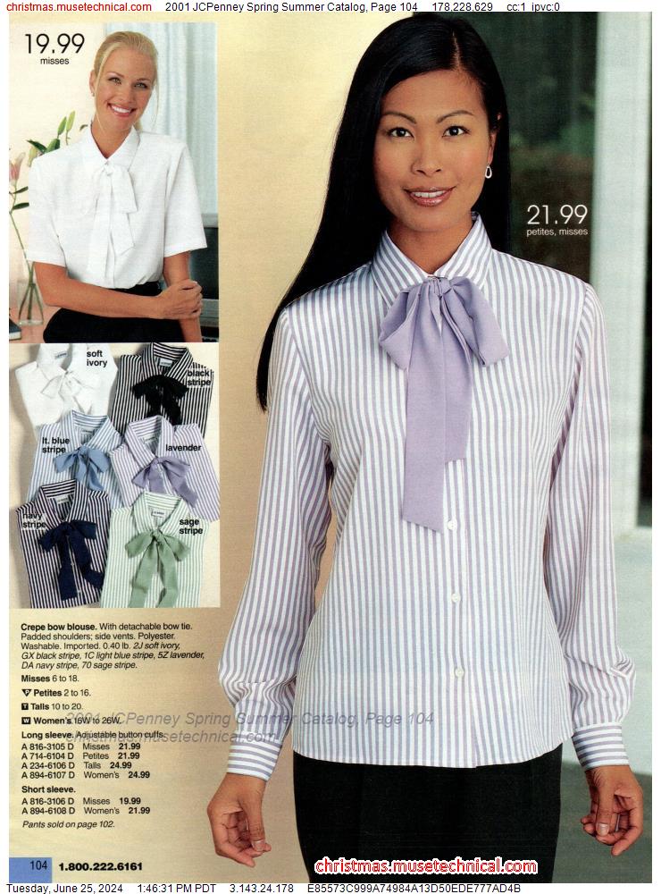 2001 JCPenney Spring Summer Catalog, Page 104