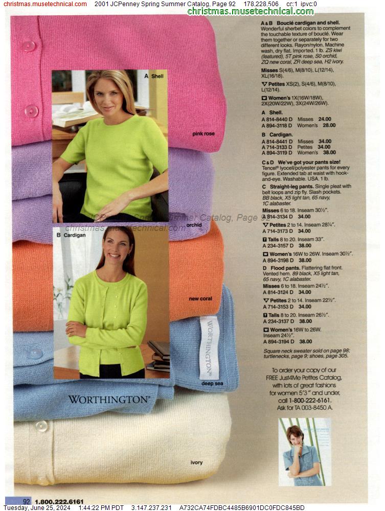 2001 JCPenney Spring Summer Catalog, Page 92
