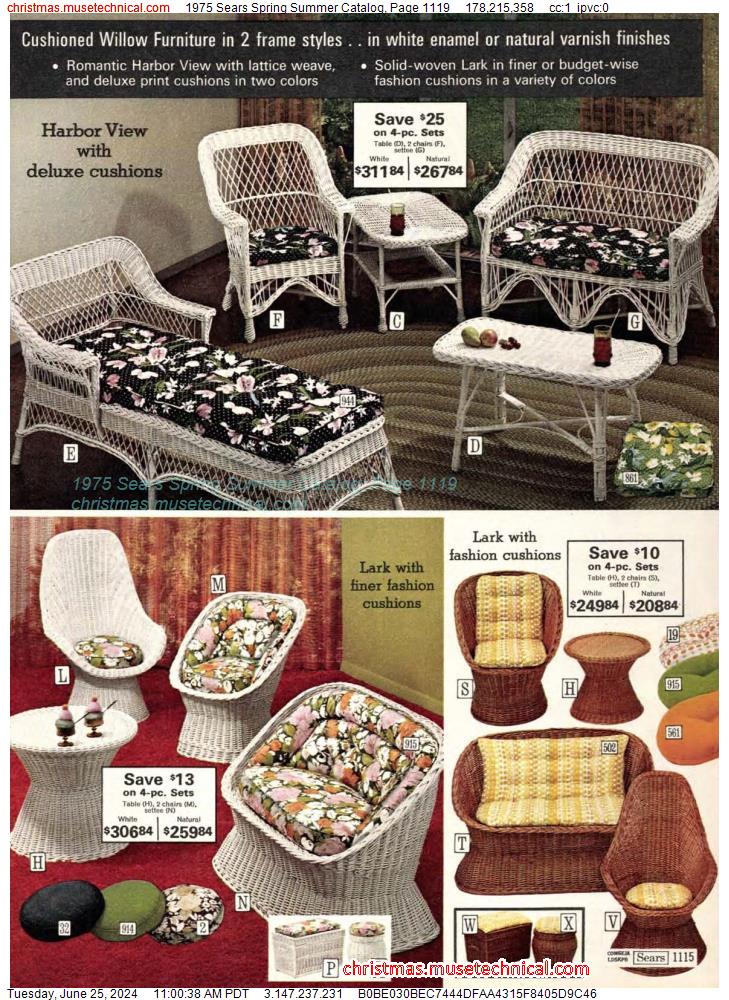 1975 Sears Spring Summer Catalog, Page 1119