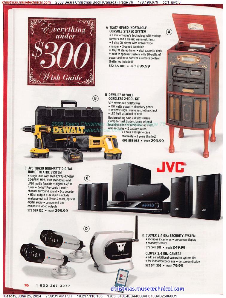 2008 Sears Christmas Book (Canada), Page 76