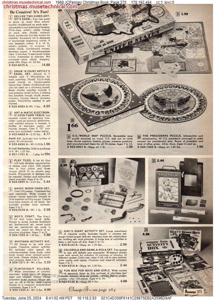 1969 JCPenney Christmas Book, Page 375