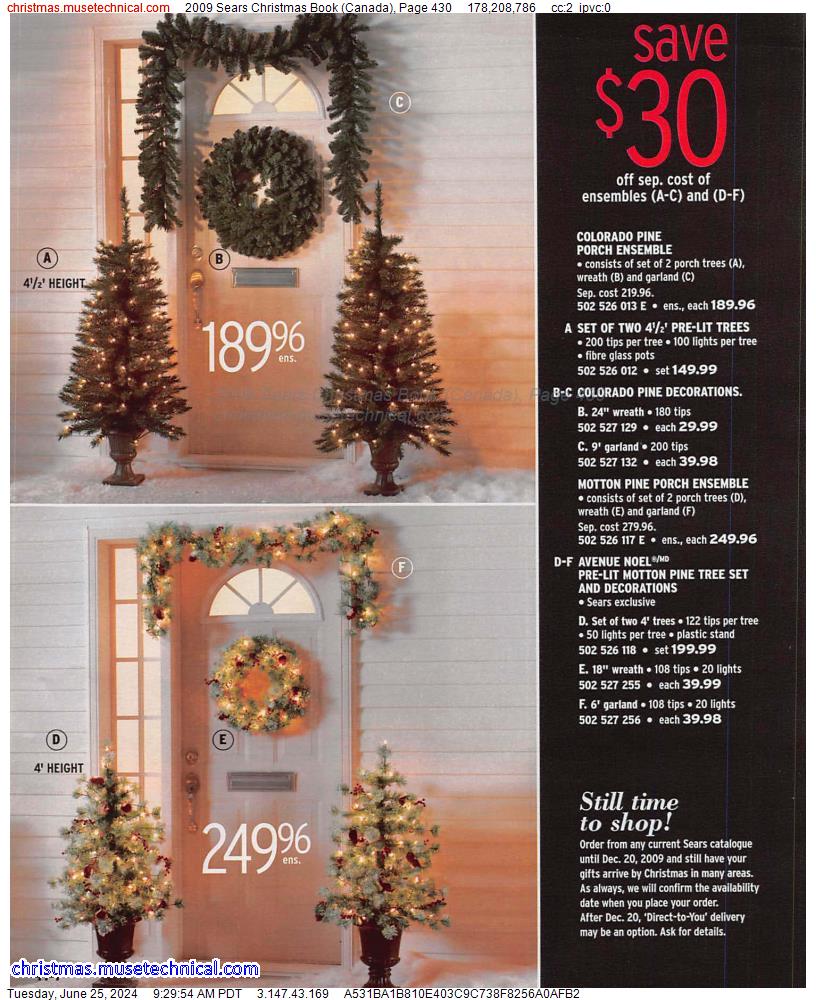 2009 Sears Christmas Book (Canada), Page 430