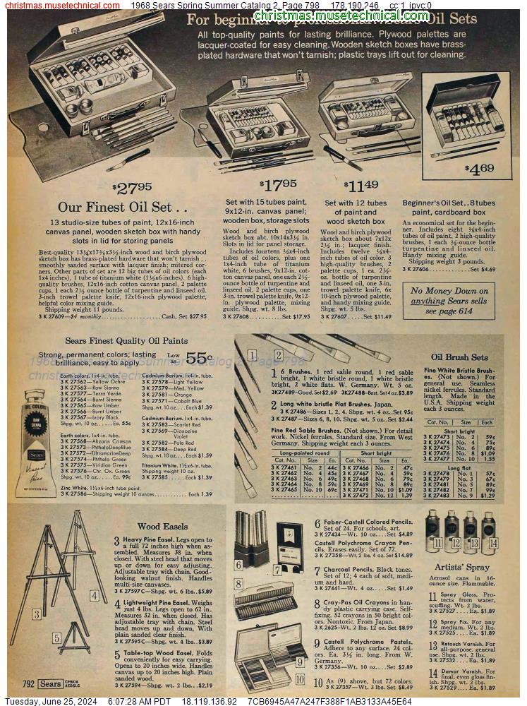 1968 Sears Spring Summer Catalog 2, Page 798