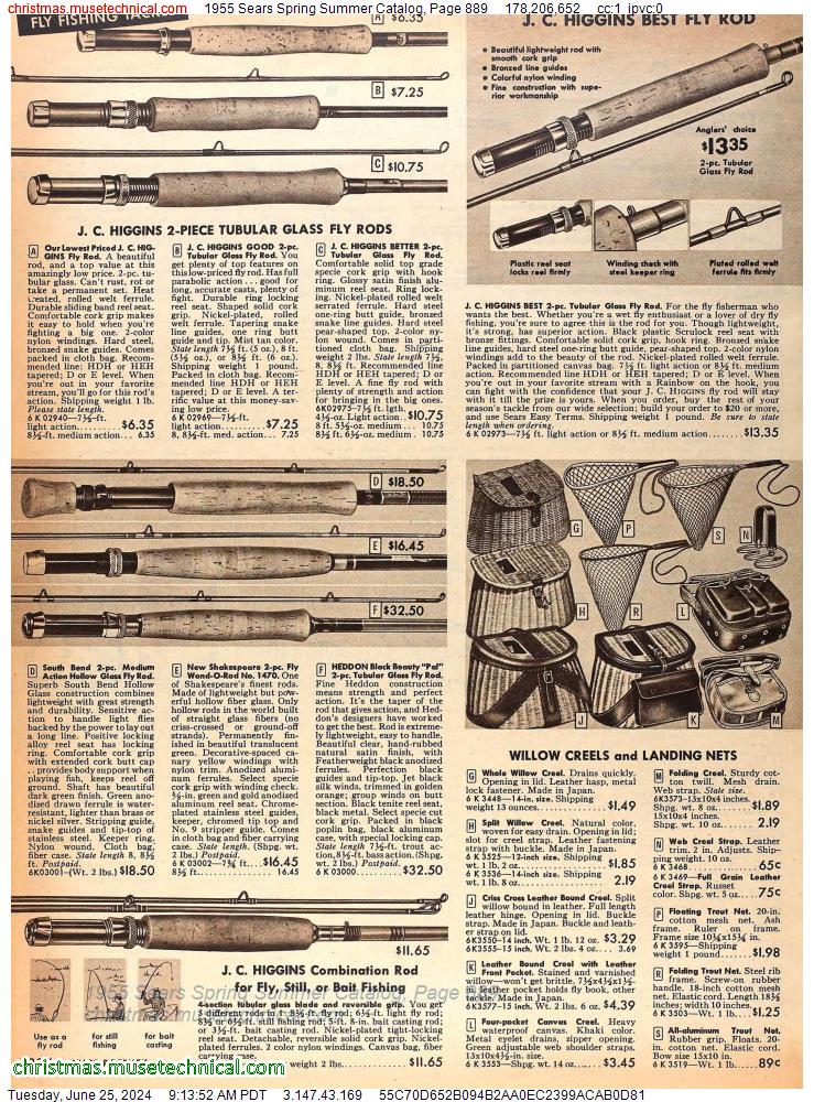 1955 Sears Spring Summer Catalog, Page 889