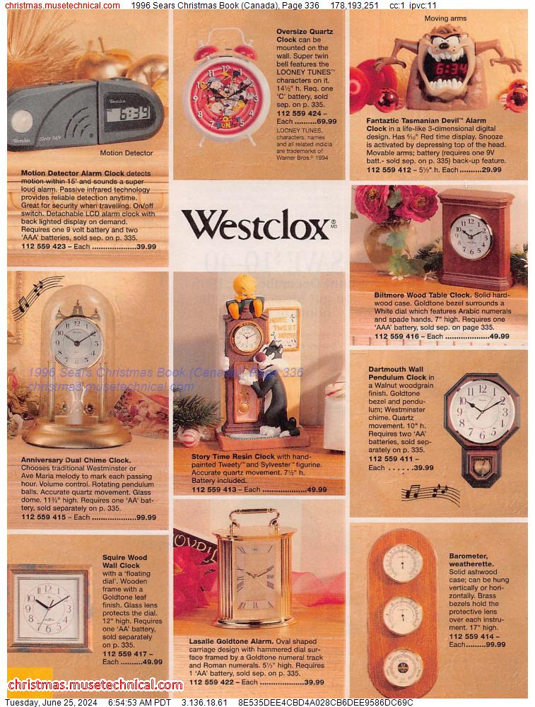 1996 Sears Christmas Book (Canada), Page 336