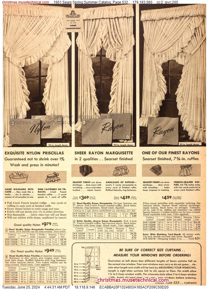 1951 Sears Spring Summer Catalog, Page 532
