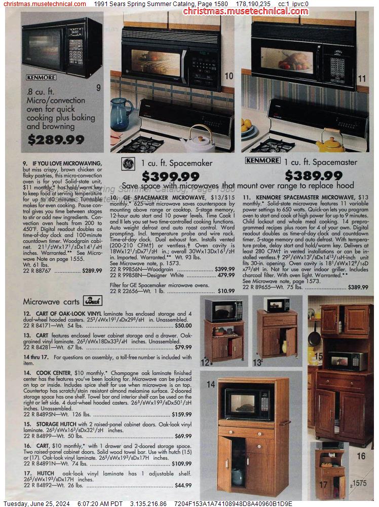 1991 Sears Spring Summer Catalog, Page 1580
