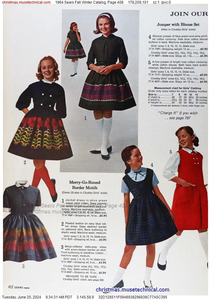 1964 Sears Fall Winter Catalog, Page 408