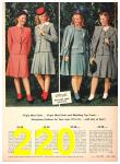 1946 Sears Spring Summer Catalog, Page 220