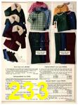 1973 Sears Fall Winter Catalog, Page 233