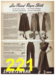 1951 Sears Fall Winter Catalog, Page 221