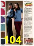 1982 Sears Fall Winter Catalog, Page 104