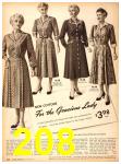 1951 Sears Fall Winter Catalog, Page 208