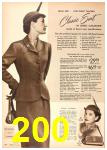 1952 Sears Fall Winter Catalog, Page 200