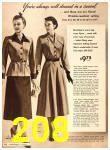 1950 Sears Fall Winter Catalog, Page 208