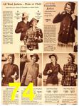 1940 Sears Fall Winter Catalog, Page 74