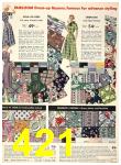 1950 Sears Spring Summer Catalog, Page 421