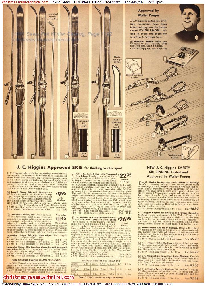 1951 Sears Fall Winter Catalog, Page 1192