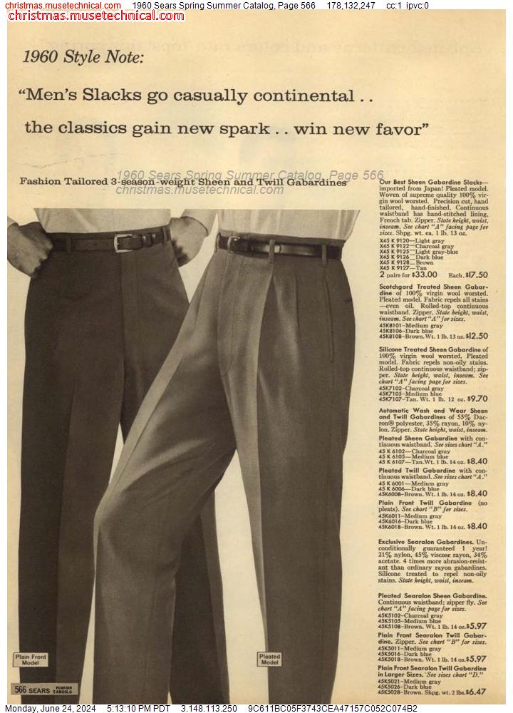 1960 Sears Spring Summer Catalog, Page 566