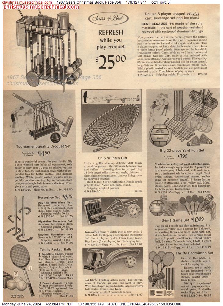 1967 Sears Christmas Book, Page 356