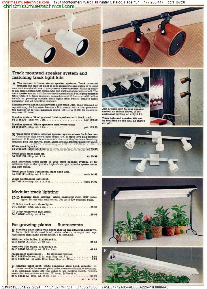 1984 Montgomery Ward Fall Winter Catalog, Page 757