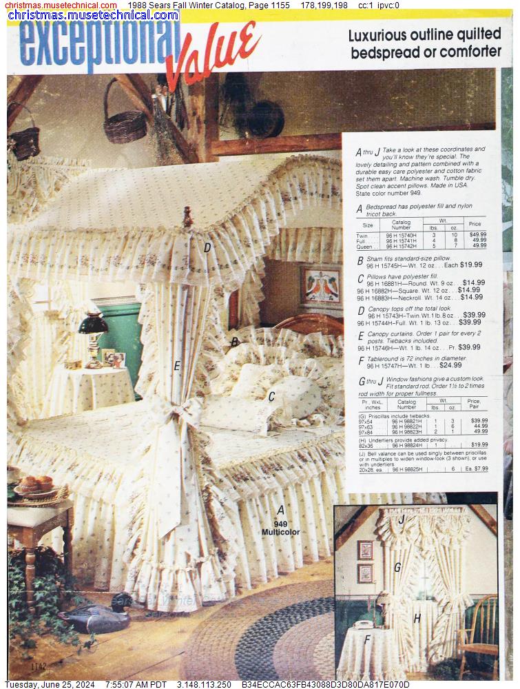 1988 Sears Fall Winter Catalog, Page 1155