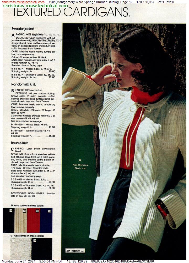 1981 Montgomery Ward Spring Summer Catalog, Page 52