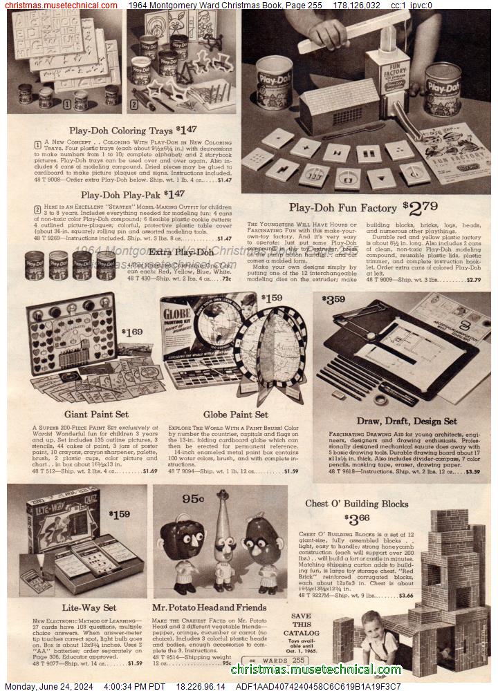 1964 Montgomery Ward Christmas Book, Page 255