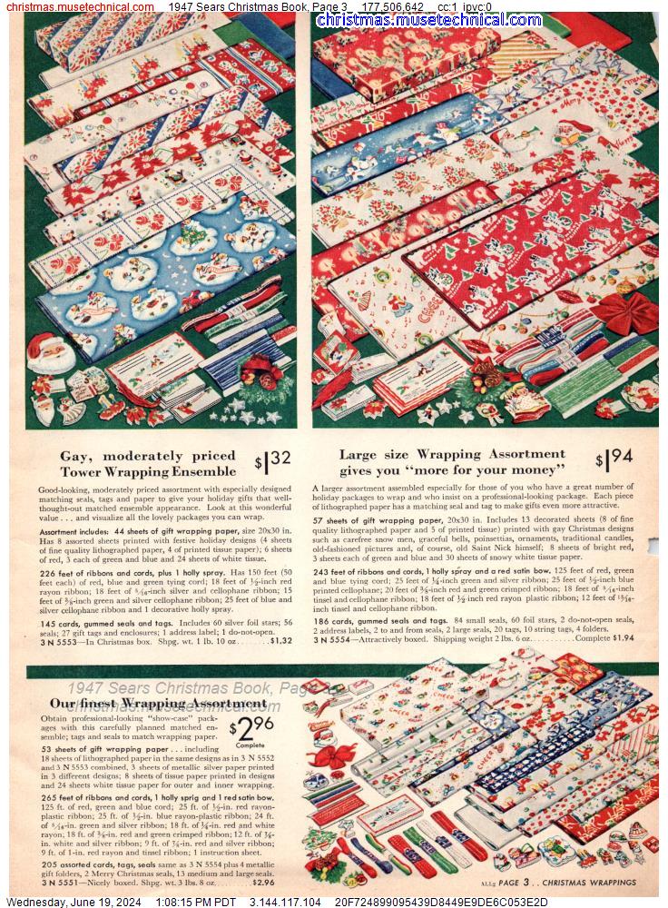 1947 Sears Christmas Book, Page 3
