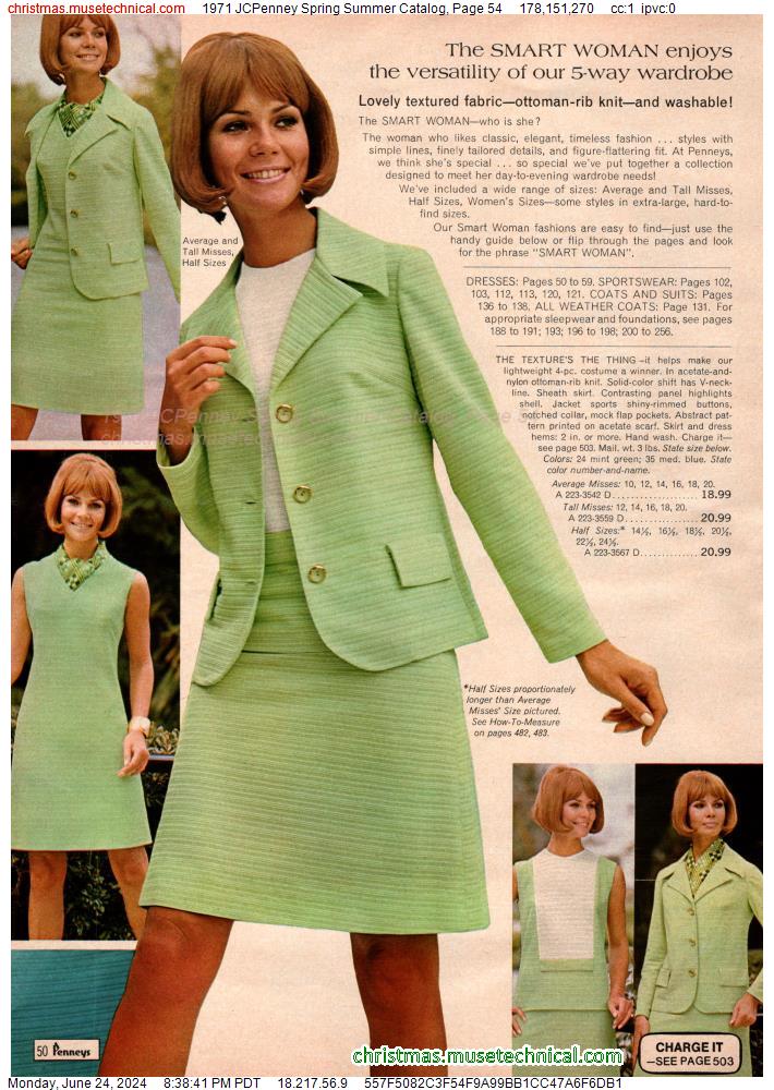 1971 JCPenney Spring Summer Catalog, Page 54