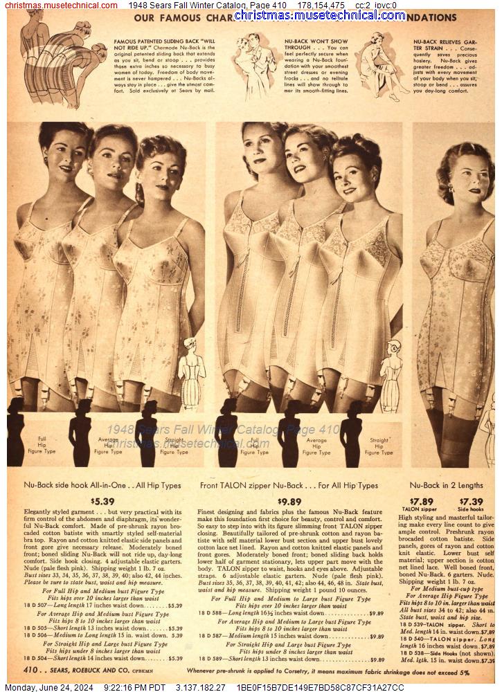 1948 Sears Fall Winter Catalog, Page 410