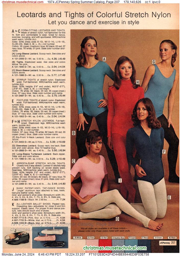 1974 JCPenney Spring Summer Catalog, Page 207