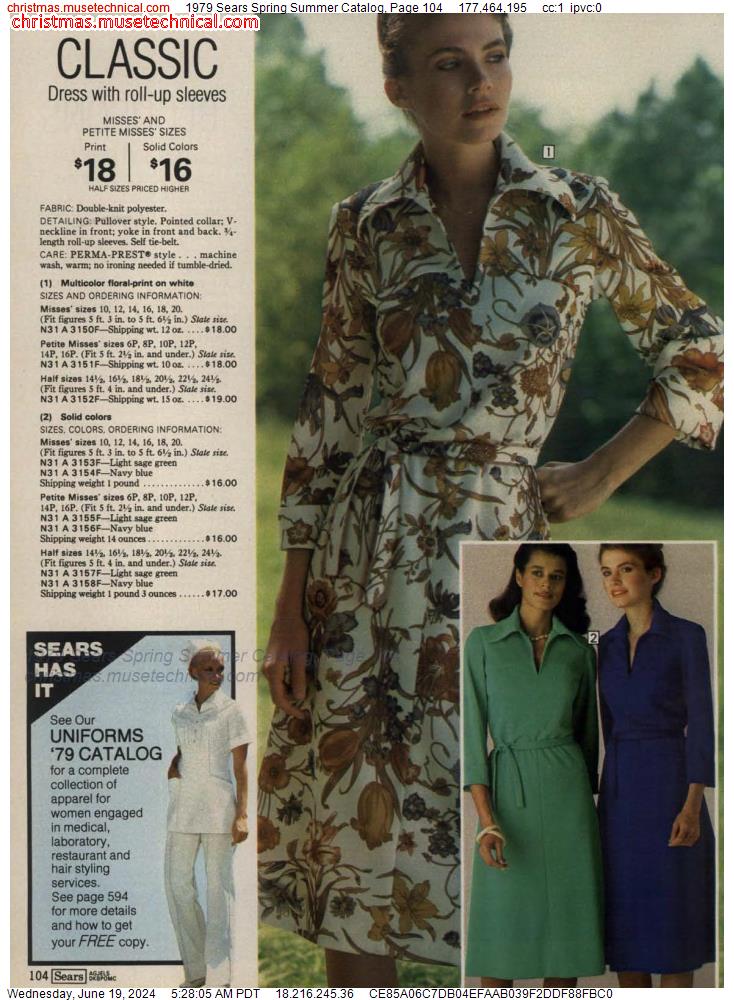 1979 Sears Spring Summer Catalog, Page 104