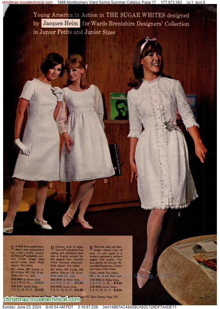 1966 Montgomery Ward Spring Summer Catalog, Page 17
