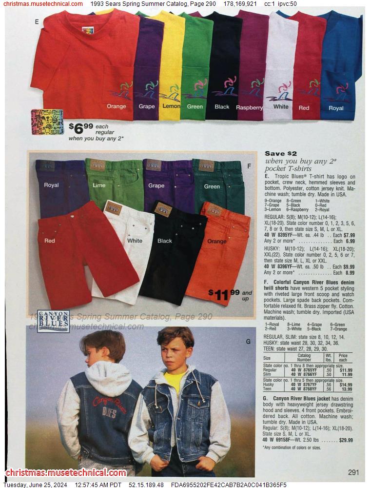 1993 Sears Spring Summer Catalog, Page 290