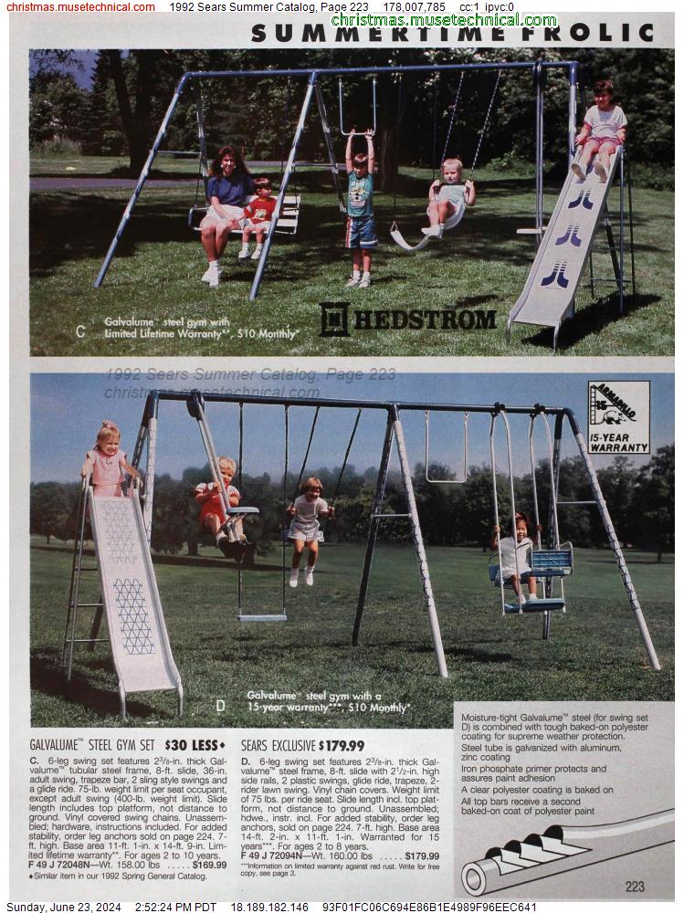 1992 Sears Summer Catalog, Page 223