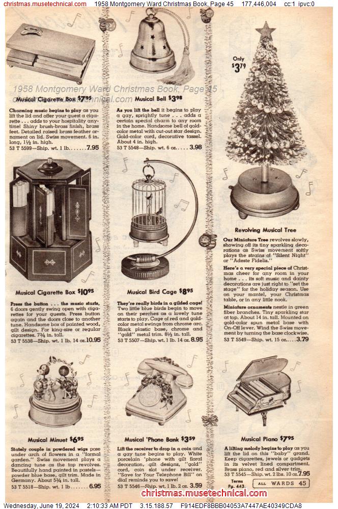1958 Montgomery Ward Christmas Book, Page 45