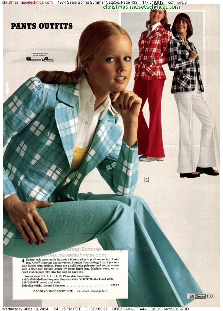 1974 Sears Spring Summer Catalog, Page 133