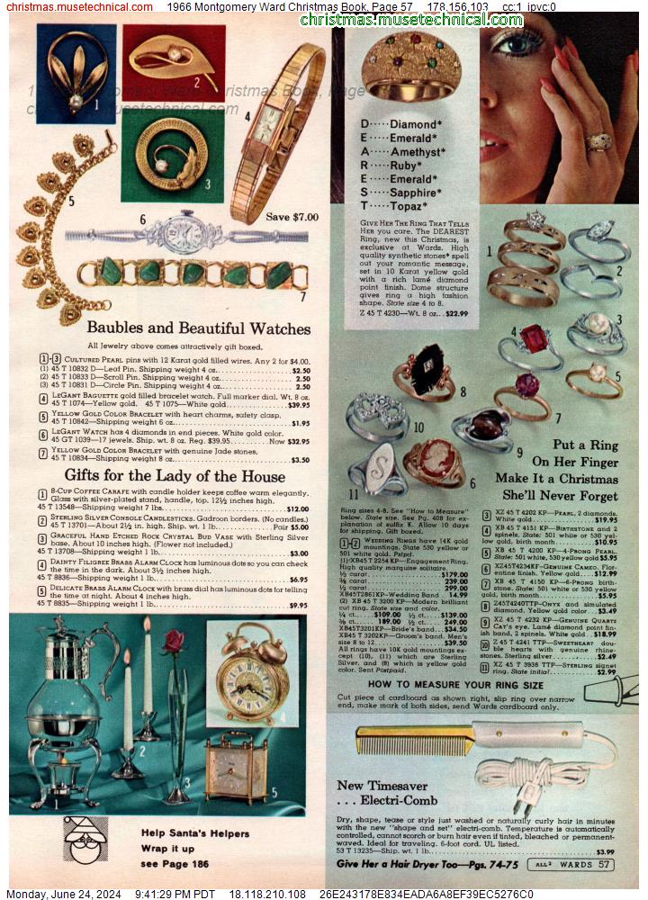 1966 Montgomery Ward Christmas Book, Page 57